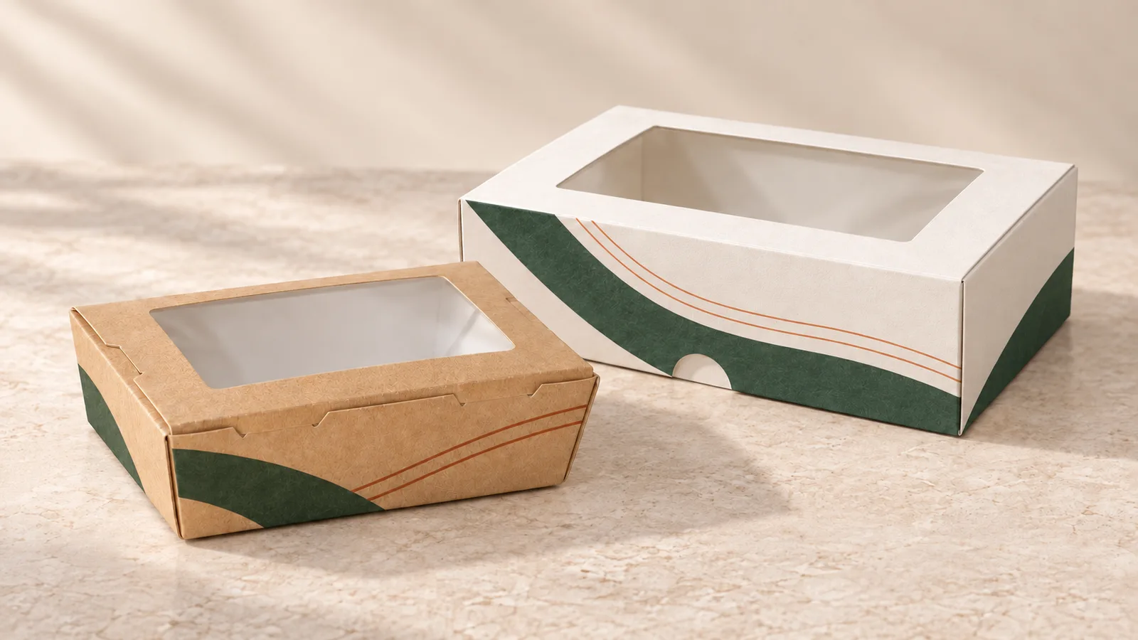 Individuell bedruckte Sichtfensterboxen und Displayboxen