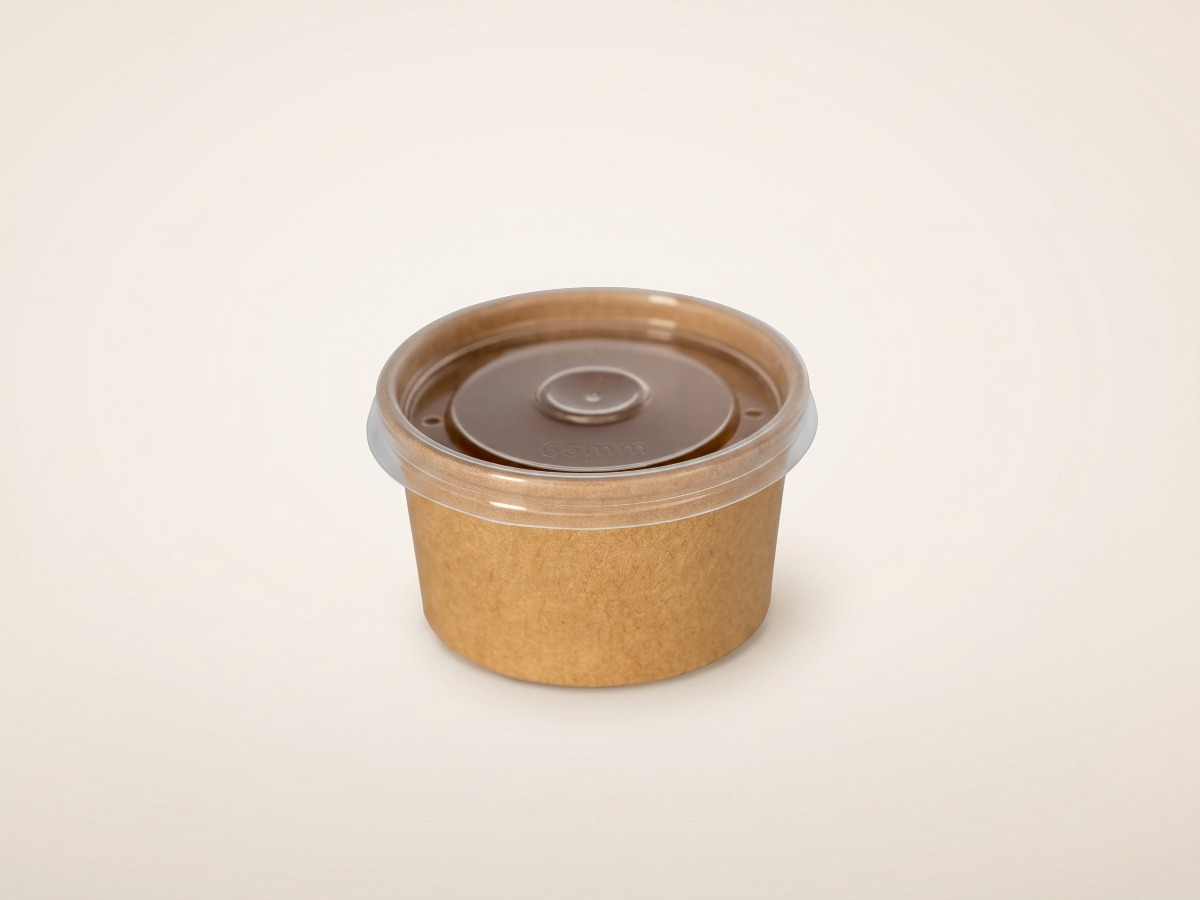 Kraft paper cup for hot sauces 75 ml COD 9943
