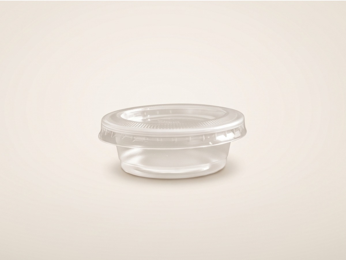 PP sauce cup with separate PET lid 0.5 oz / approx. 15 ml COD 7611