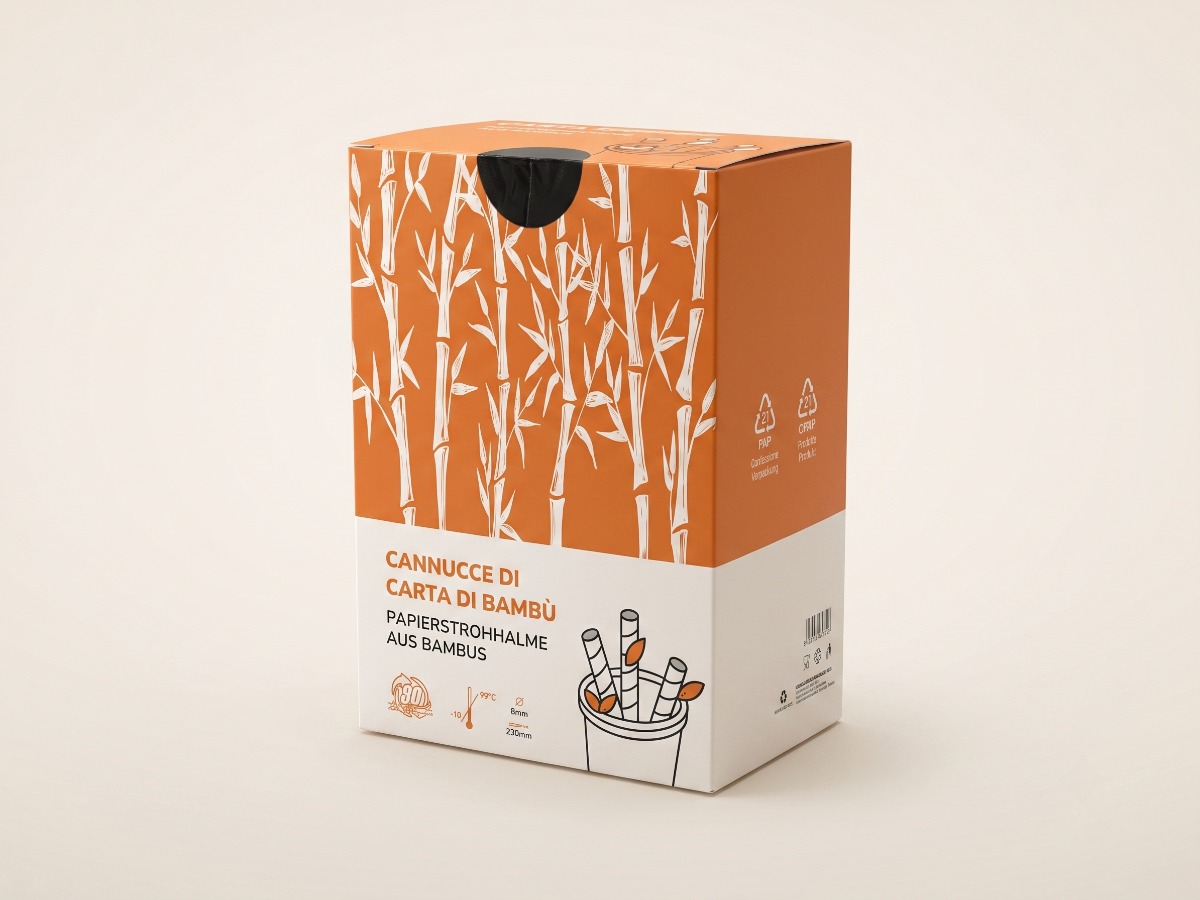 Paper drinking straw Ø8 × 230 mm COD 0285
