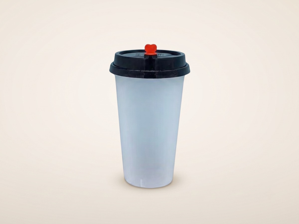 500 ml frosted PP drink cup COD 7642