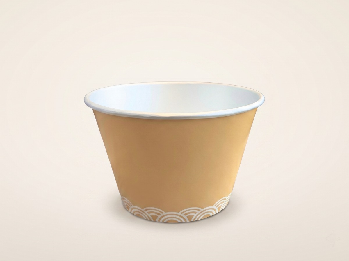 Large paper food container 1600 ml COD 7796