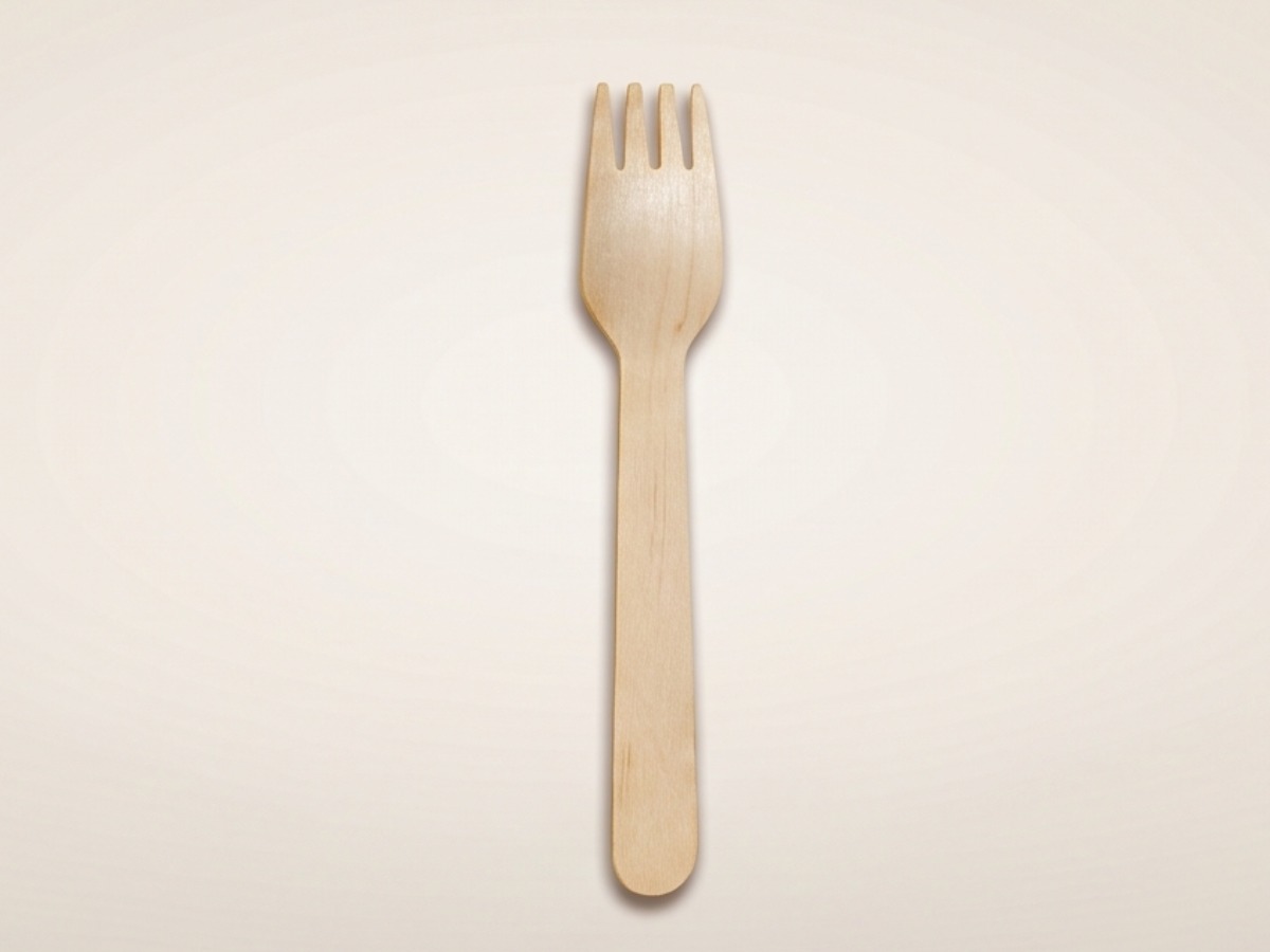 Disposable wooden cutlery Fork 16 cm COD 8977